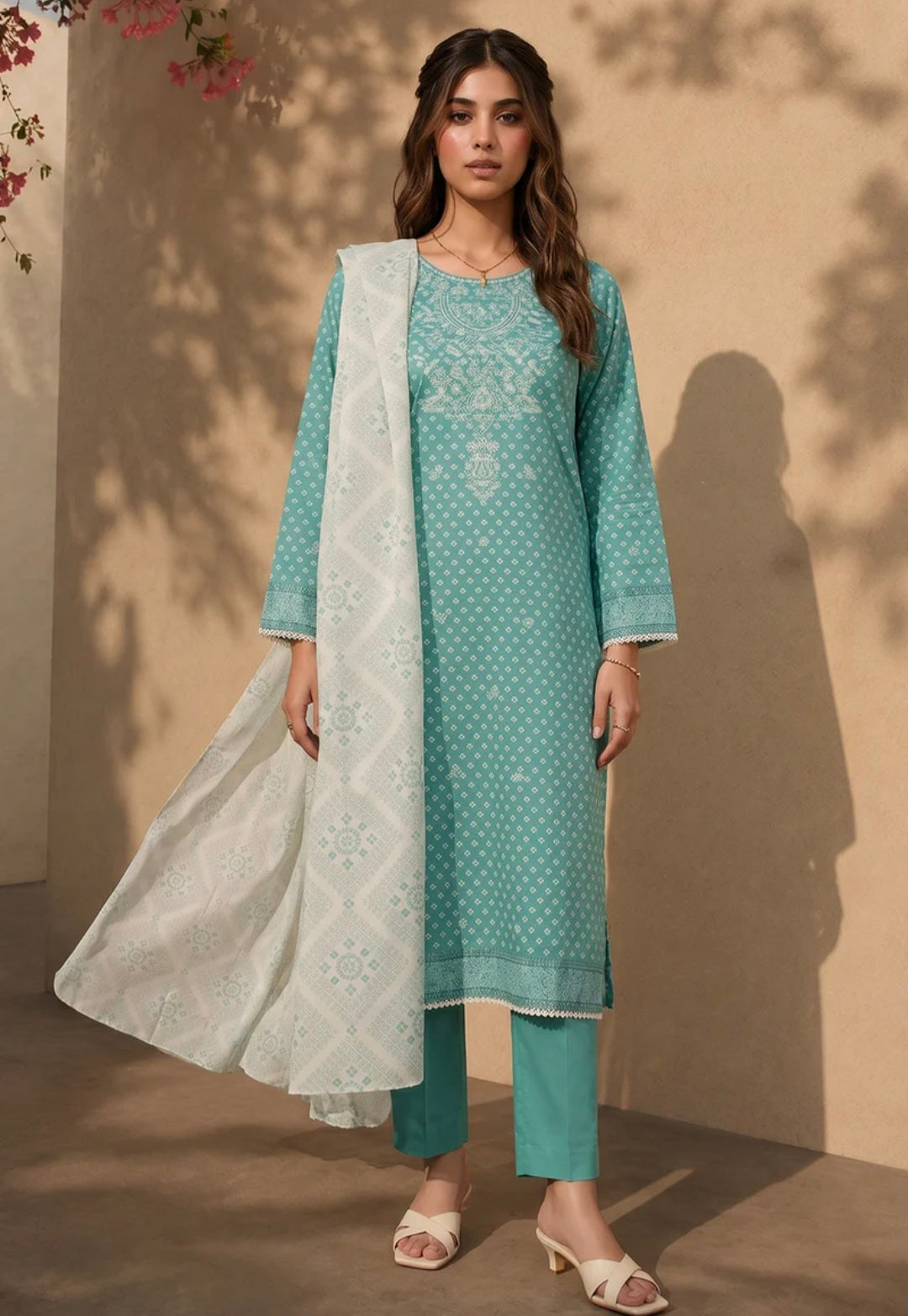 Zellbury redtag 3pc embroidered