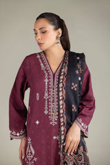 Khaadi 3pc embroidered broshia lawn