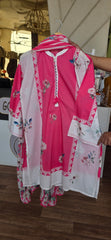 J. 3pc printed lawn