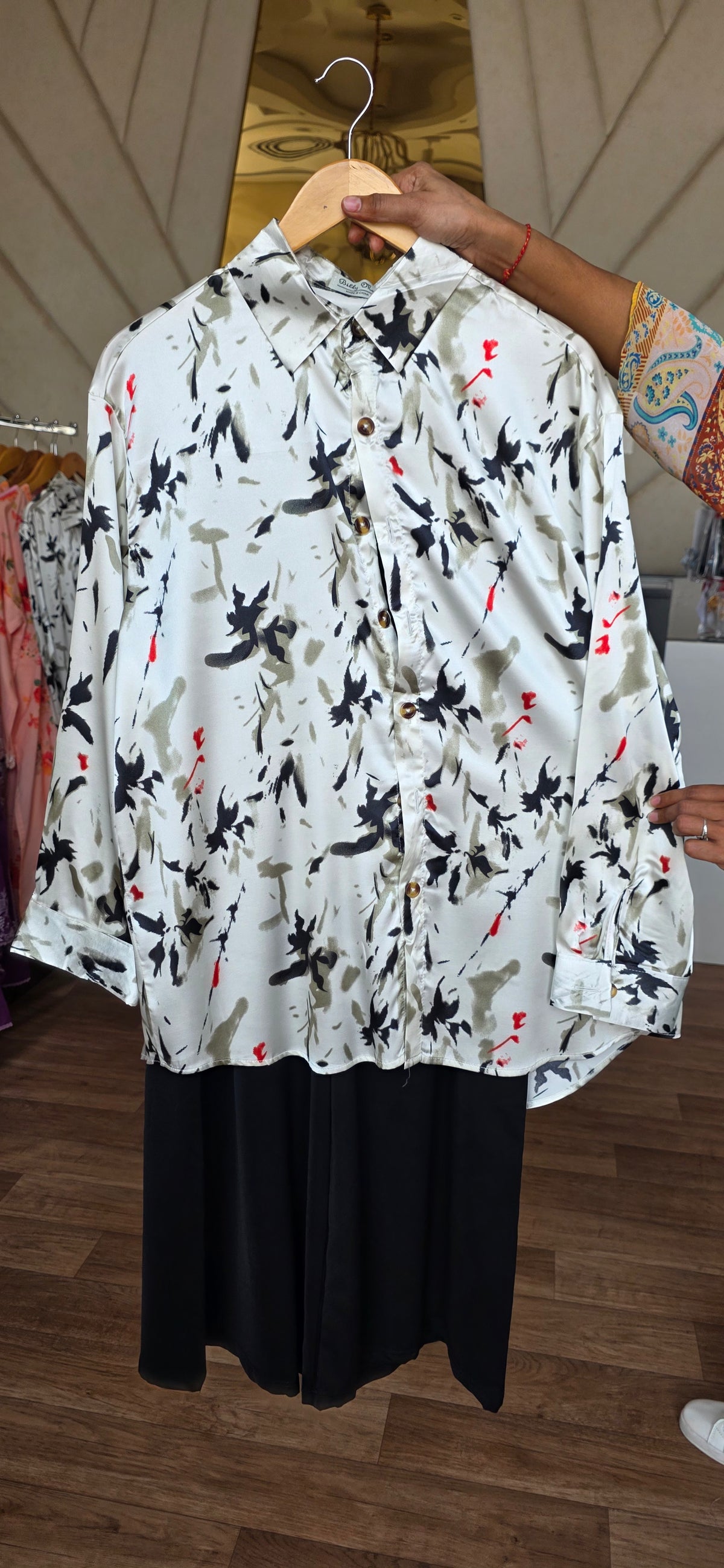 Silk free size coordset