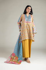 Khaadi 3pc printed cotton